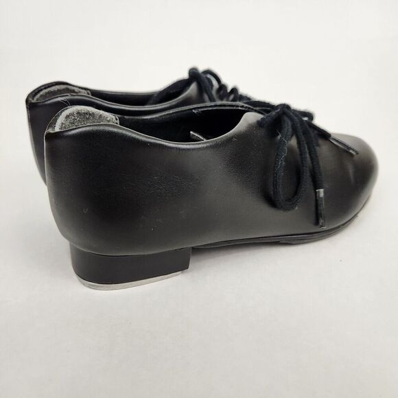 CAPEZIO Tic Tap Toe Dance Shoe Child Black SZ 12.5M 443C RN#63356 Beginner - Picture 3 of 16